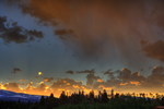 firey high dynamic range sunset image
